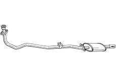 Predni tlumic vyfuku KLOKKERHOLM 284-277