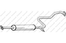 Střední tlumič výfuku KLOKKERHOLM 287-703