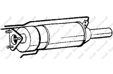 Filtr pevnych castic, vyfukovy system KLOKKERHOLM 095-205