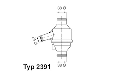 Termostat, chladivo WAHLER 2391.75