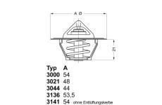 Termostat, chladivo BorgWarner (Wahler) 3136.82D50