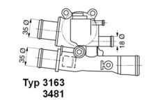 Termostat, chladivo WAHLER 3481.88D