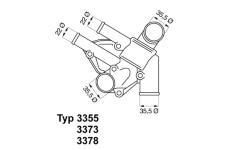 Termostat, chladivo WAHLER 3378.80