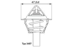 Termostat, chladivo WAHLER 3457.90D