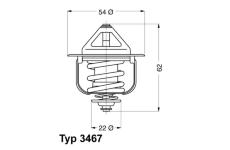 Termostat, chladivo WAHLER 3467.85D