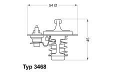 Termostat, chladivo BorgWarner (Wahler) 3468.88D