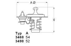 Termostat, chladivo BorgWarner (Wahler) 3498.88D