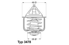 Termostat, chladivo WAHLER 3478.82D