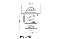 Termostat, chladivo WAHLER 3497.88D