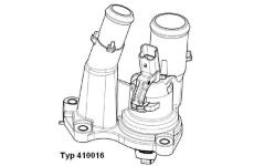 Termostat, chladivo BorgWarner (Wahler) 410016.98D