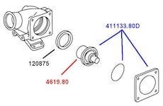 Termostat, chladivo WAHLER 411133.80D