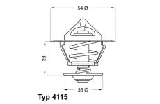 Termostat chladenia BorgWarner (Wahler) 4115.92D