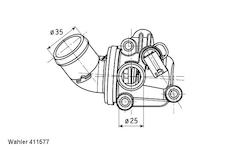 Termostat, chladivo WAHLER 411577.80D