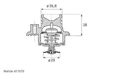 Termostat, chladivo WAHLER 411579.92D