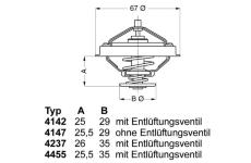 Termostat, chladivo WAHLER 4455.80D