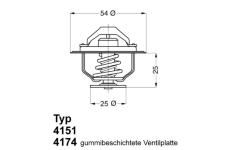 Termostat, chladivo WAHLER 4174.82D