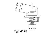 Termostat, chladivo BorgWarner (Wahler) 4178.92D