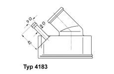 Termostat, chladivo BorgWarner (Wahler) 4183.92D