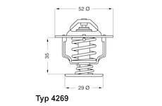 Termostat, chladivo WAHLER 4269.78D