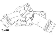 Termostat chladenia BorgWarner (Wahler) 4326.97D