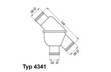 Termostat, chladivo BorgWarner (Wahler) 4341.80