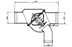 Termostat chladenia BorgWarner (Wahler) 4375.80