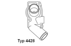 Termostat, chladivo BorgWarner (Wahler) 4428.92D