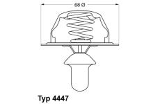 Termostat, chladivo BorgWarner (Wahler) 4447.85D