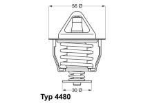 Termostat, chladivo WAHLER 4480.82D