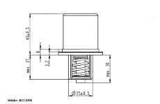 Termostat, chlazení oleje BorgWarner (Wahler) 4622.82D0