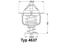 Termostat, chladivo WAHLER 4637.82D