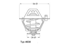 Termostat, chladivo WAHLER 4638.76D