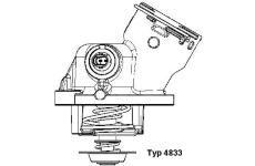 Termostat, chladivo BorgWarner (Wahler) 4833.100D