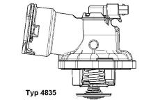 Termostat, chladivo BorgWarner (Wahler) 4835.87D
