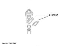 Spätné vedenie výfukových plynov BorgWarner (Wahler) 7900549