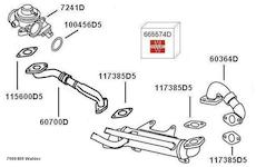 Recirkulace výfukových plynů BorgWarner (Wahler) 7900409