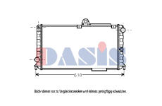 Chladič, chlazení motoru AKS DASIS 010140N