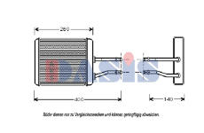 Výměník tepla, vnitřní vytápění AKS DASIS 019006N