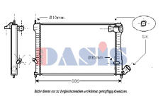 Chladič, chlazení motoru AKS DASIS 060004N