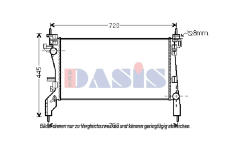 Chladič, chlazení motoru AKS DASIS 060025N
