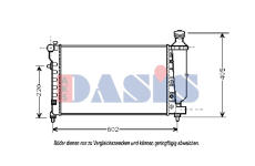 Chladič, chlazení motoru AKS DASIS 060035N