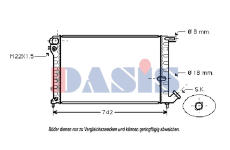 Chladič, chlazení motoru AKS DASIS 060950N