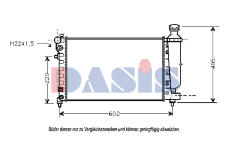 Chladič, chlazení motoru AKS DASIS 061070N