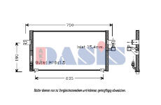 Kondenzátor, klimatizace AKS DASIS 072010N