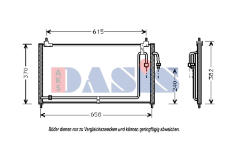 Kondenzátor, klimatizace AKS DASIS 072012N