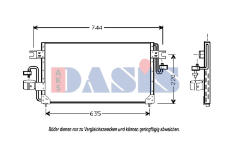Kondenzátor, klimatizace AKS DASIS 072110N