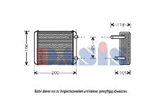 Výměník tepla, vnitřní vytápění AKS DASIS 079060N