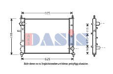 Chladič, chlazení motoru AKS DASIS 080007N