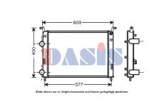 Chladič, chlazení motoru AKS DASIS 080089N
