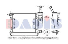 Chladič, chlazení motoru AKS DASIS 080111N